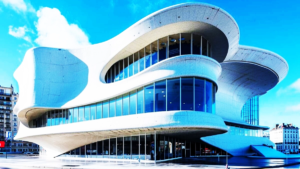 Maison de la culture, Le havre conçu par l'architecte oscar niemeyer